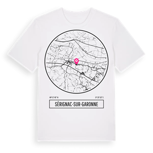 Sérignac-sur-Garonne t-shirt – ekologisk bomull t-shirt från Pinshirt