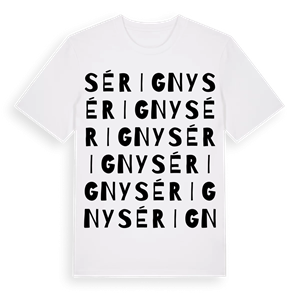 Sérigny ordlek t-shirt – ekologisk bomull t-shirt från Pinshirt