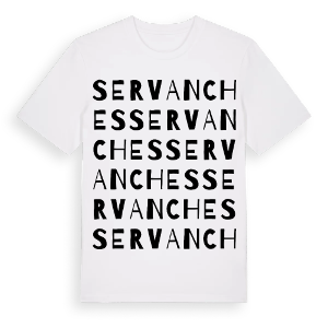 Servanches ordlek t-shirt – ekologisk bomull t-shirt från Pinshirt