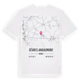 Sèvres-Anxaumont karta t-shirt