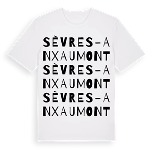 Sèvres-Anxaumont ordlek t-shirt – ekologisk bomull t-shirt från Pinshirt