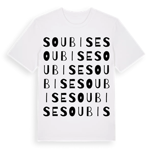 Soubise ordlek t-shirt – ekologisk bomull t-shirt från Pinshirt