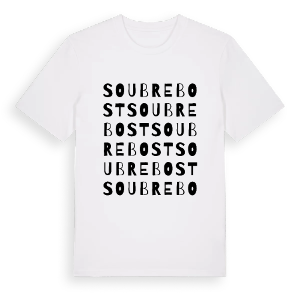 Soubrebost ordlek t-shirt – ekologisk bomull t-shirt från Pinshirt