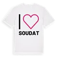 Jag älskar Soudat t-shirt stort tryck