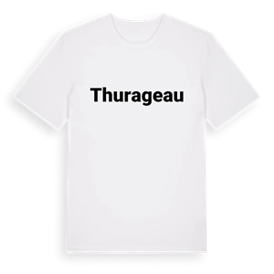 Thurageau fetstil t-shirt – ekologisk bomull t-shirt från Pinshirt