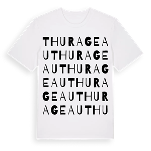 Thurageau ordlek t-shirt – ekologisk bomull t-shirt från Pinshirt