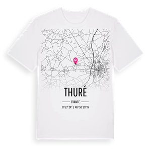 Thuré karta t-shirt – ekologisk bomull t-shirt från Pinshirt