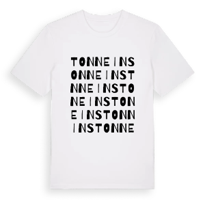 Tonneins ordlek t-shirt – ekologisk bomull t-shirt från Pinshirt