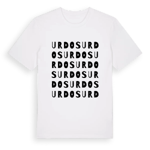 Urdos ordlek t-shirt – ekologisk bomull t-shirt från Pinshirt