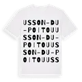 Usson-du-Poitou ordlek t-shirt