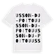 Usson-du-Poitou ordlek t-shirt