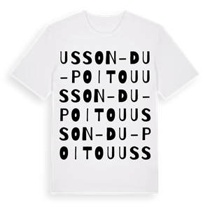 Usson-du-Poitou ordlek t-shirt – ekologisk bomull t-shirt från Pinshirt