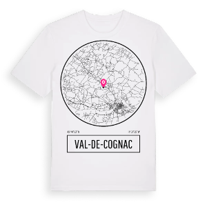 Val-de-Cognac t-shirt – ekologisk bomull t-shirt från Pinshirt