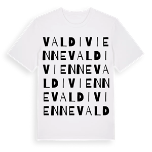 Valdivienne ordlek t-shirt – ekologisk bomull t-shirt från Pinshirt