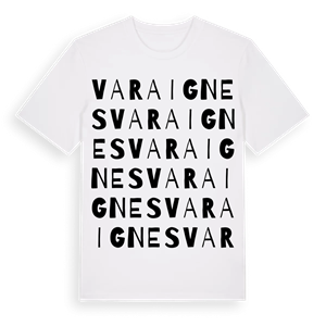 Varaignes ordlek t-shirt – ekologisk bomull t-shirt från Pinshirt