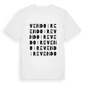 Vendoire ordlek t-shirt – ekologisk bomull t-shirt från Pinshirt
