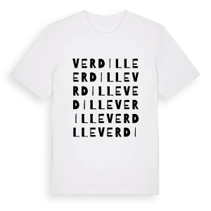Verdille ordlek t-shirt – ekologisk bomull t-shirt från Pinshirt