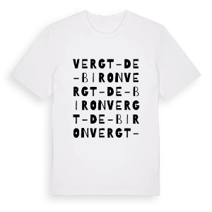 Vergt-de-Biron ordlek t-shirt – ekologisk bomull t-shirt från Pinshirt