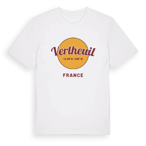 Vertheuil cirkel t-shirt – ekologisk bomull t-shirt från Pinshirt