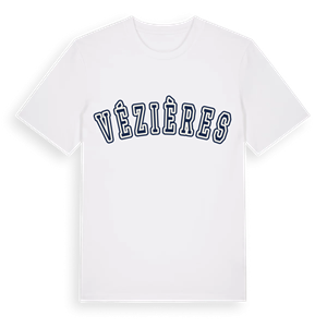 Vézières college t-shirt – ekologisk bomull t-shirt från Pinshirt