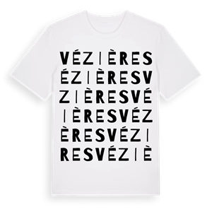 Vézières ordlek t-shirt – ekologisk bomull t-shirt från Pinshirt