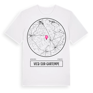 Vicq-sur-Gartempe t-shirt – ekologisk bomull t-shirt från Pinshirt