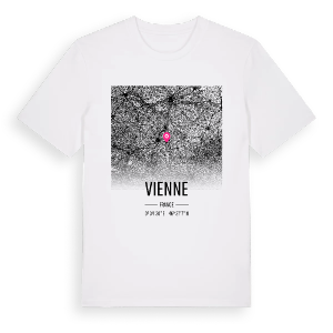 Vienne karta t-shirt – ekologisk bomull t-shirt från Pinshirt