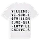 Villeneuve-sur-Lot ordlek t-shirt