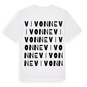 Vivonne ordlek t-shirt – ekologisk bomull t-shirt från Pinshirt