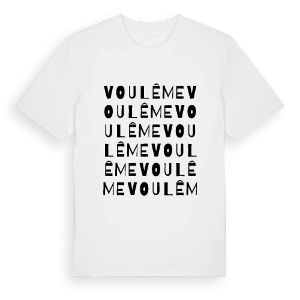 Voulême ordlek t-shirt – ekologisk bomull t-shirt från Pinshirt