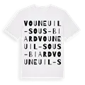 Vouneuil-sous-Biard ordlek t-shirt