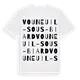 Vouneuil-sous-Biard ordlek t-shirt