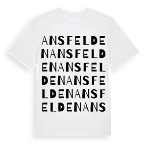 Ansfelden ordlek t-shirt – ekologisk bomull t-shirt från Pinshirt