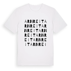 Arnreit ordlek t-shirt – ekologisk bomull t-shirt från Pinshirt