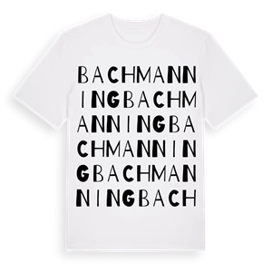 Bachmanning ordlek t-shirt – ekologisk bomull t-shirt från Pinshirt