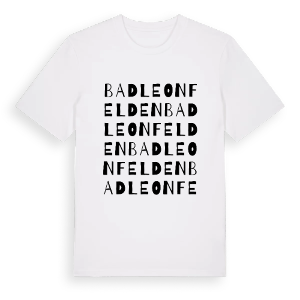 Bad Leonfelden ordlek t-shirt – ekologisk bomull t-shirt från Pinshirt