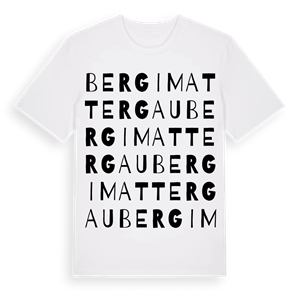 Berg im Attergau ordlek t-shirt – ekologisk bomull t-shirt från Pinshirt