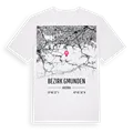 Bezirk Gmunden karta t-shirt