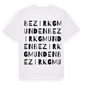 Bezirk Gmunden ordlek t-shirt – ekologisk bomull t-shirt från Pinshirt