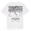 Bezirk Kirchdorf karta t-shirt
