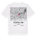 Bezirk Wels-Land karta t-shirt