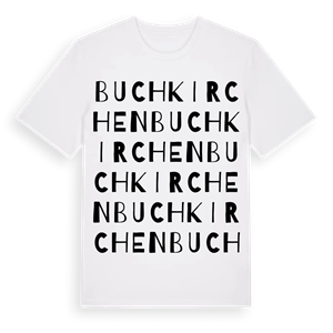 Buchkirchen ordlek t-shirt – ekologisk bomull t-shirt från Pinshirt