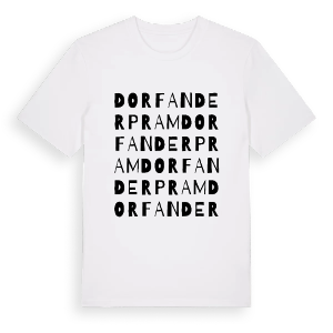 Dorf an der Pram ordlek t-shirt – ekologisk bomull t-shirt från Pinshirt