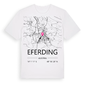 Eferding karta t-shirt – ekologisk bomull t-shirt från Pinshirt