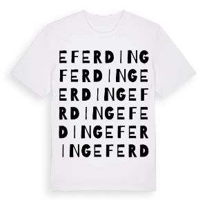 Eferding ordlek t-shirt – ekologisk bomull t-shirt från Pinshirt
