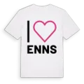 Jag älskar Enns t-shirt stort tryck