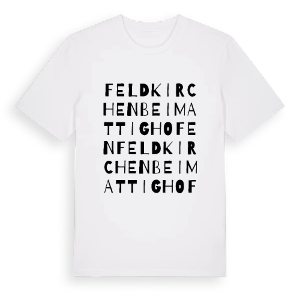 Feldkirchen bei Mattighofen ordlek t-shirt – ekologisk bomull t-shirt från Pinshirt