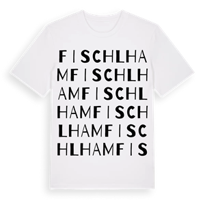 Fischlham ordlek t-shirt – ekologisk bomull t-shirt från Pinshirt