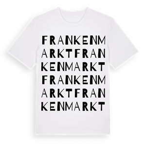 Frankenmarkt ordlek t-shirt – ekologisk bomull t-shirt från Pinshirt