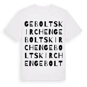 Geboltskirchen ordlek t-shirt – ekologisk bomull t-shirt från Pinshirt